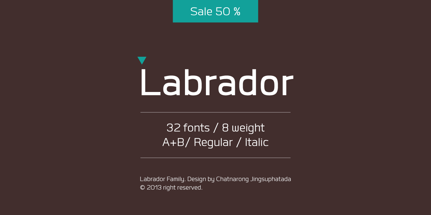 Пример шрифта Labrador A